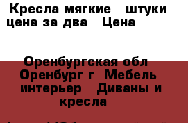 Кресла мягкие 2 штуки, цена за два › Цена ­ 3 000 - Оренбургская обл., Оренбург г. Мебель, интерьер » Диваны и кресла   